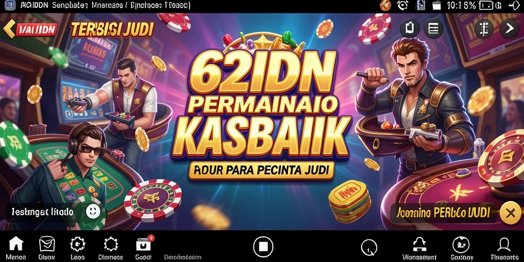 Tampilan utama gameplay Kasino yang menarik di 62IDN.