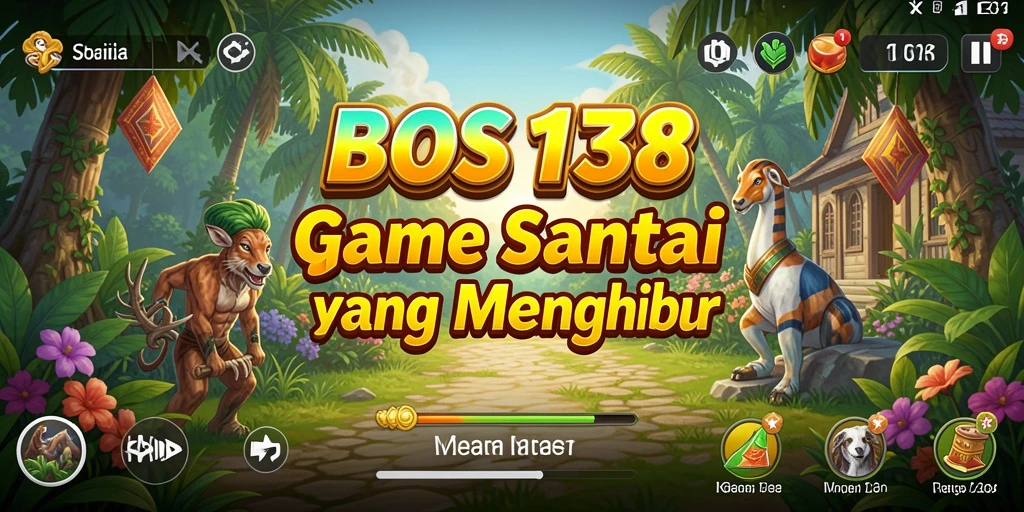 Screenshot menampilkan gameplay seru dan penuh warna dari BOS138.