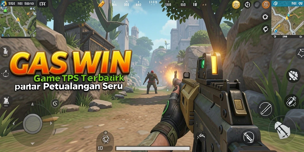 Tangkapan layar GASWIN menunjukkan intensitas pertempuran dalam gameplay TPS.