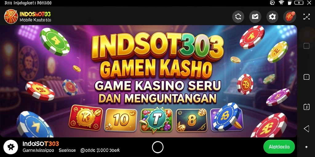 Screenshot gameplay INDOSLOT303 yang menampilkan suasana kasino yang seru.
