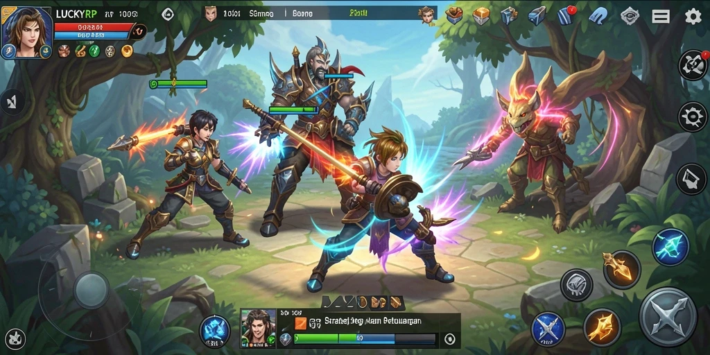 Tampilan gameplay LUCKYRP yang menarik dan menawan.