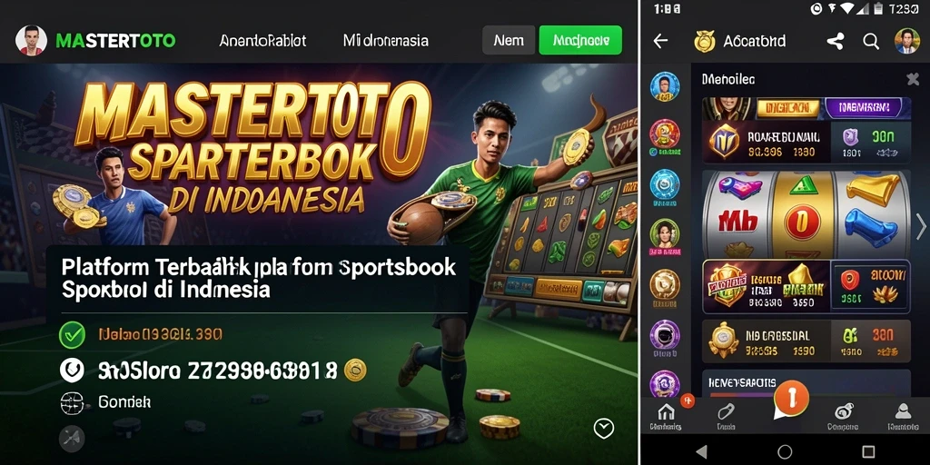 Tampilan menarik dari aplikasi MASTERTOTO saat menjalankan taruhan olahraga.