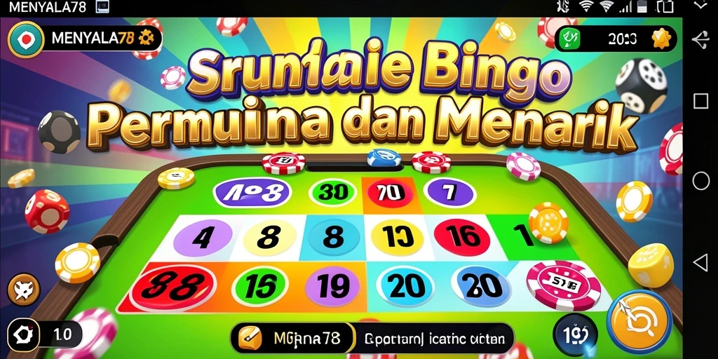 Tampilan utama gameplay Bingo yang menarik di MENYALA78.