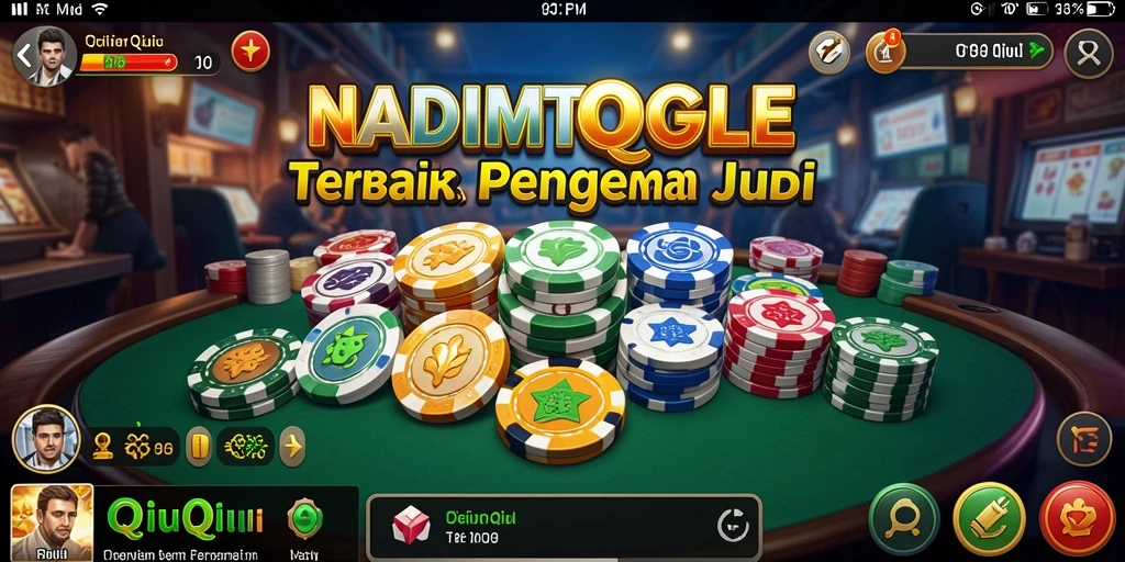 Tampilan gameplay seru dalam permainan QiuQiu NADIMTOGEL.