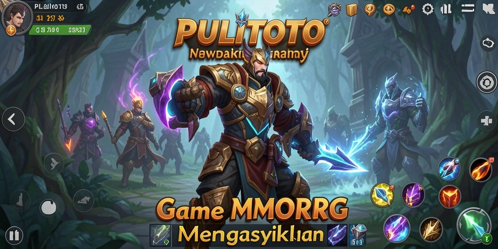 Screenshot gameplay PULITOTO yang menunjukkan aksi seru dalam pertempuran MMORPG.