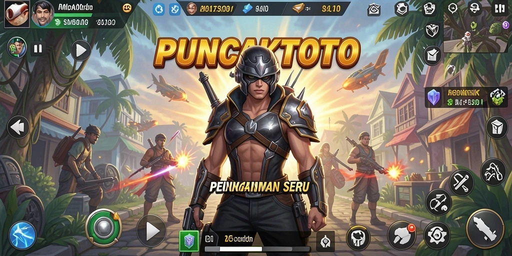Tampilan gameplay PUNCAKTOTO dengan fitur simulasi interaktif yang menawan.