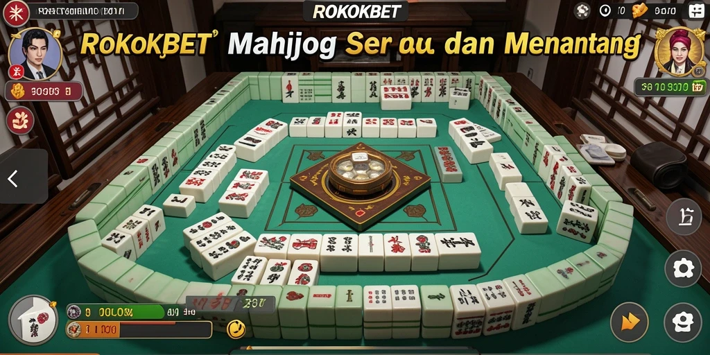 Tampilan gameplay Mahjong yang menarik di ROKOKBET.