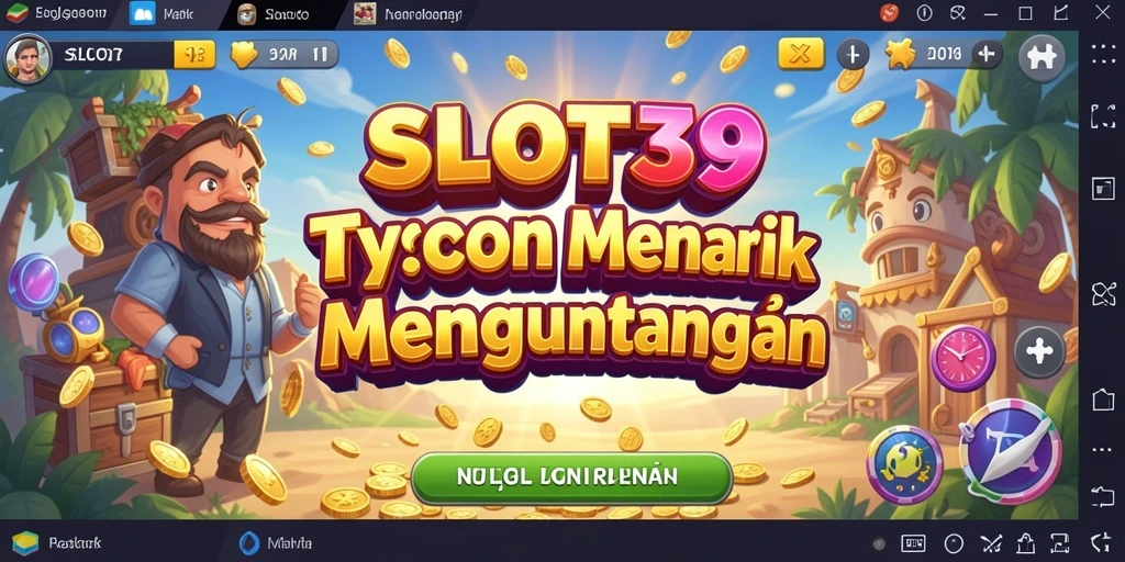 Tangkapan layar gameplay SLOT39 menampilkan keseruan membangun kerajaan bisnis.