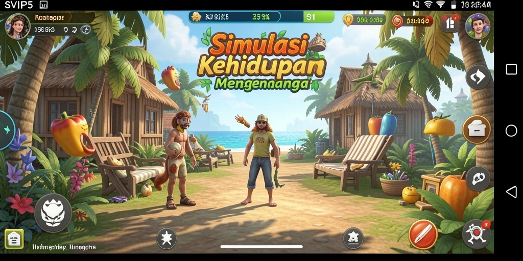 Tangkapan layar SVIP5 menampilkan gameplay simulasi yang mendalam.